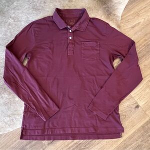 Billy Reid Men's L/S Pensacola Polo (Large) – has only been worn once